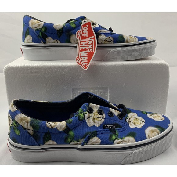 Vans Women's Era Romantic Floral Blue Multicolor Skate Shoes Size 7.5 Men Size 6 - Picture 3 of 7